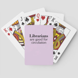 Rolig gåva för bibliotekarie för kortlek