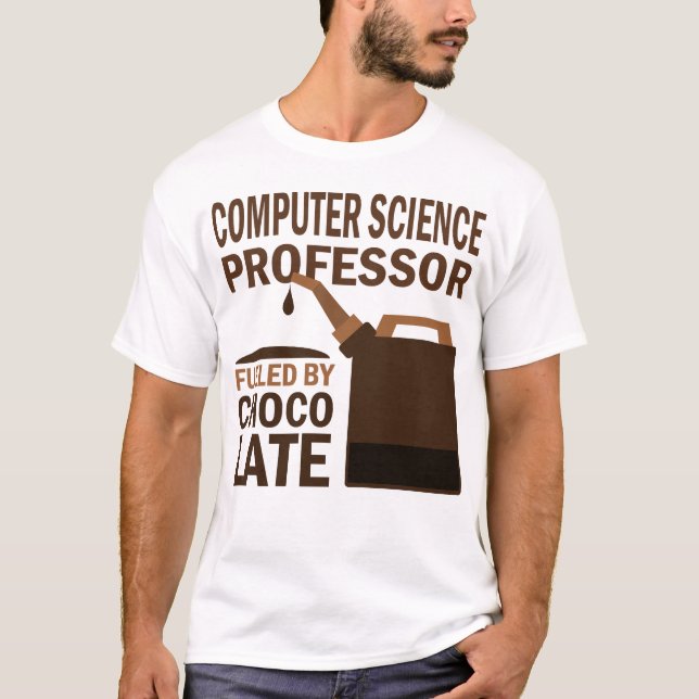 Rolig) gåva för datavetenskapprofessor ( t-shirt (Framsida)