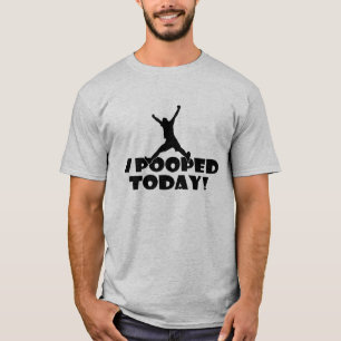 Rolig gåva för honom grå T-tröja med I POOPED T Shirt