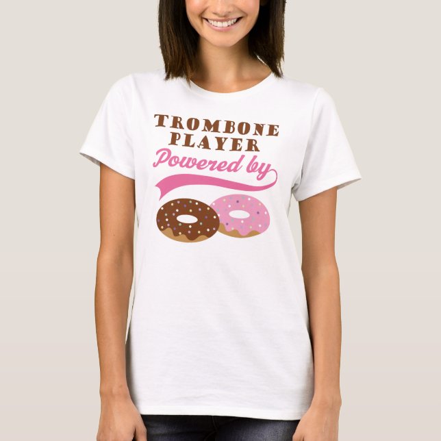 Rolig gåva för Trombonespelare Tee Shirt (Framsida)