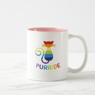 Rolig gåva Lgbt Purride för glad lesbisk prideka Två-Tonad Mugg