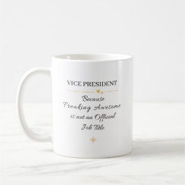 Rolig gåva till vicepresident kaffemugg