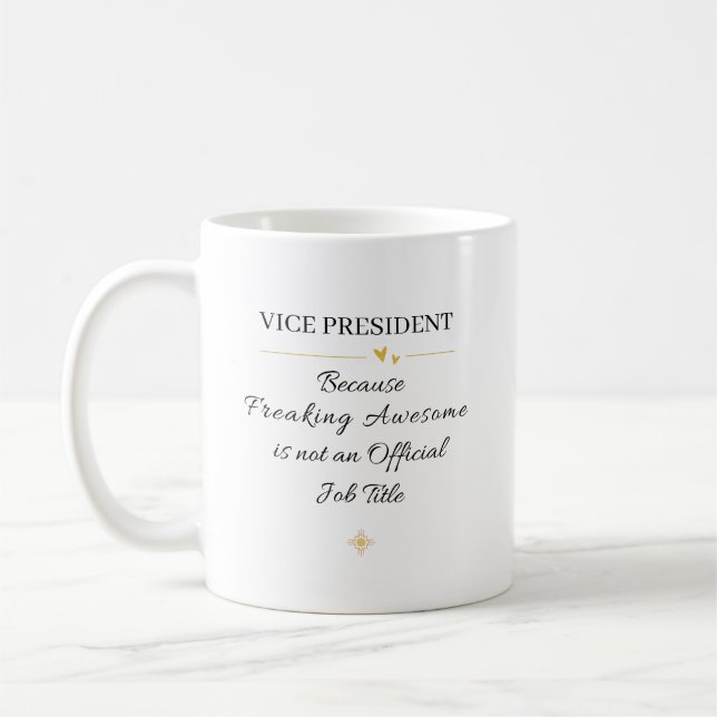 Rolig gåva till vicepresident kaffemugg (Vänster)