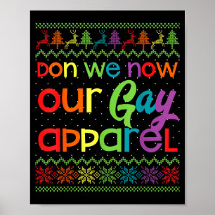 Rolig gay jul lgbt nu sätter vi på vår gaykläder poster