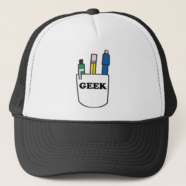 Rolig GEEK Fickskydd Keps (Framsida)