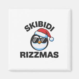 Rolig Gen Alpha Slang Jul Pingvin Skibidi Ri Magnet