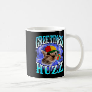 Rolig Gen Z Gen Alpha Slang Katt Meme Hälsningar H Kaffemugg