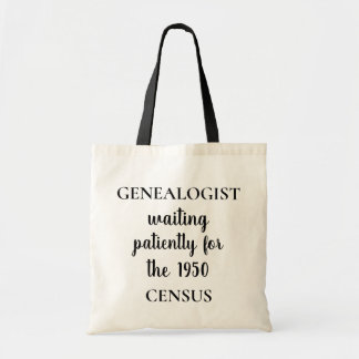 Rolig genealogi släktforskare folkräkning tygkasse