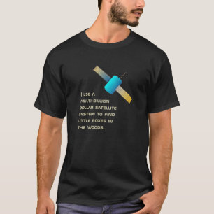 Rolig geocaching användning t-shirt