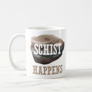 Rolig geologivits - Schist händer Kaffemugg