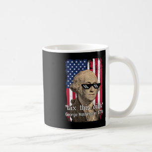 Rolig George Washington Beskatta Detta D 4 Juli 20 Kaffemugg
