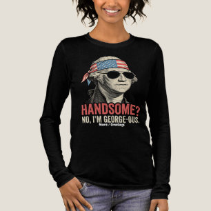 Rolig George Washington George-aktig Retro Patriot T Shirt