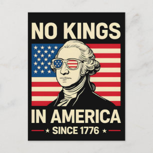 Rolig George Washington Inga Kungar Amerika 1776 Helg Vykort