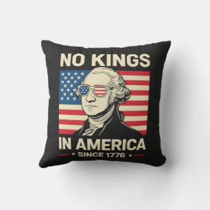 Rolig George Washington Inga kungar Amerika 1776 Kudde