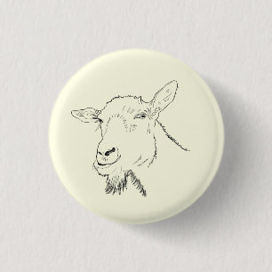 Rolig get linje ritning djur konst design knapp