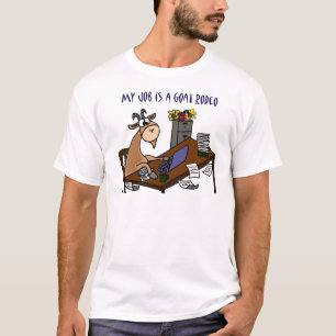 Rolig get på humorn för jobb för skrivbordgetRo T Shirt