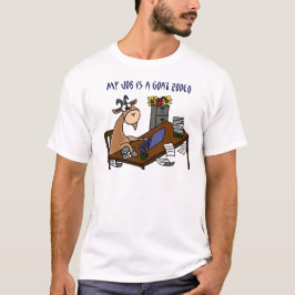 Rolig get på humorn för jobb för skrivbordgetRodeo T Shirt