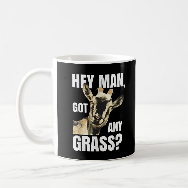 Rolig get-punngård djur-meme present för getälskar kaffemugg (Vänster)