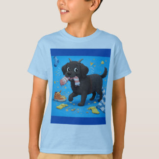 Rolig gethund t-shirt som äter allt | Lätt