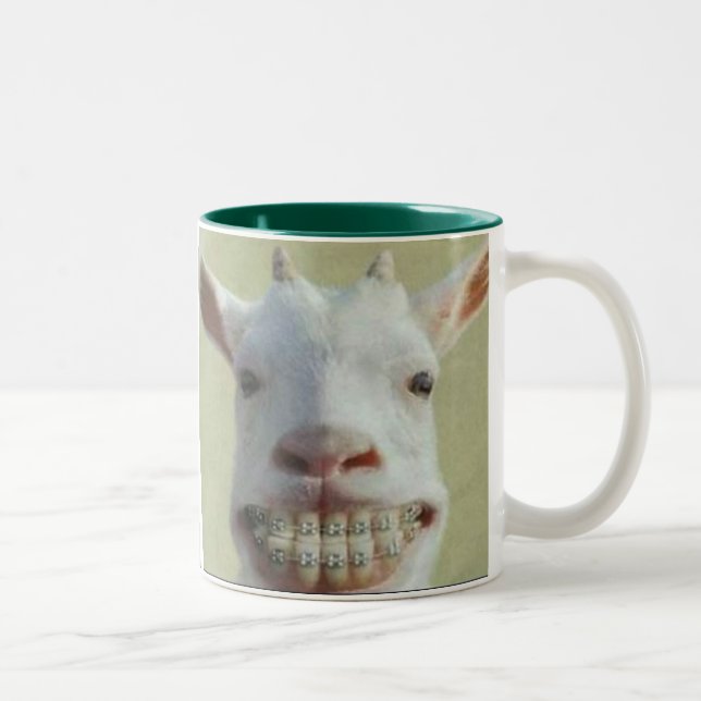 Rolig getmugg Två-Tonad mugg (Höger)