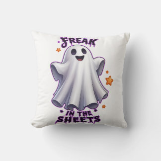 Rolig Ghost Freak i lakan Halloween Kudde