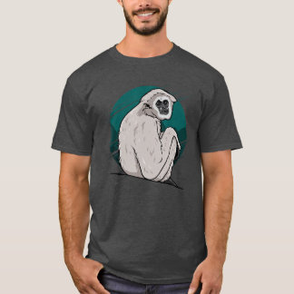 Rolig Gibbon Apa vän T Shirt