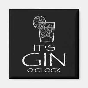 Rolig Gin Tonic Citat Oh Det Är Gin Tid Magnet