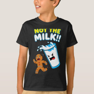 Rolig Gingerbread Man Inte Mjölken Puns Cookies Kv T Shirt