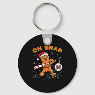 Rolig Gingerbread Man Oh Snap 67 Baseball Meme Rol Nyckelring