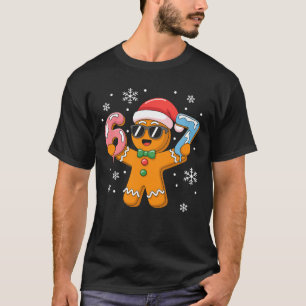 Rolig Gingerbread Sex Sju 67 Glass Drupe Jul T Shirt