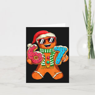 Rolig Gingerbread Six Seven 67 Meme Glass Chri Kort