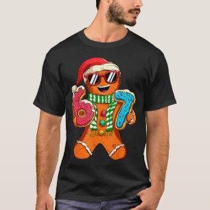 Rolig Gingerbread Six Seven 67 Meme Glass Chri T Shirt