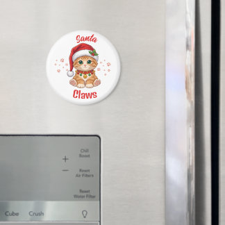 Rolig Gingerkatt Jul Tomtehatt Puns Magnet