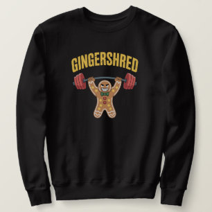 Rolig Gingershred Gym Jul Lång Ärmad Tröja