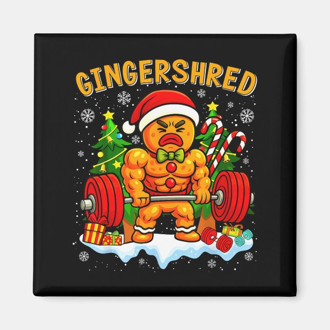 Rolig Gingkakskille Gym Kroppsträning Magnet (Framsidan)