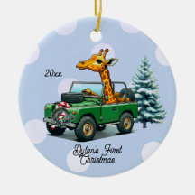 Rolig Giraff Babys Första Jul