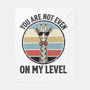 Rolig Giraff Citat Vintage Gravyr T-Shirt Desi Fleecefilt