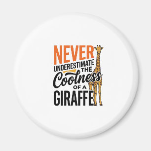 Rolig Giraff Citat Vintage Vector T-Shirt Design_ Magnet