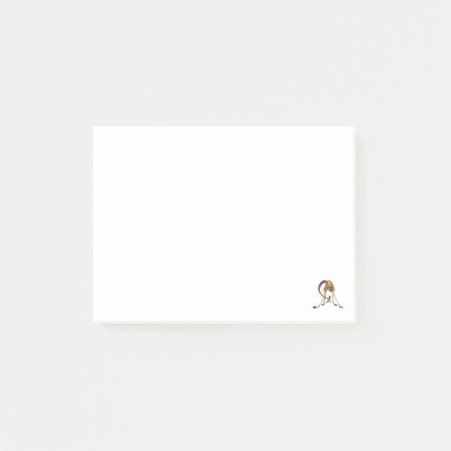 Rolig Giraff-grafik – Sött & Coolt Djurdesign Post-it Block (Framsida)