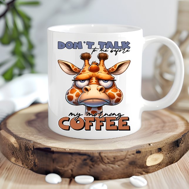 Rolig Giraff-illustration för Giraffälskare Mugg (Skapare uppladdad)
