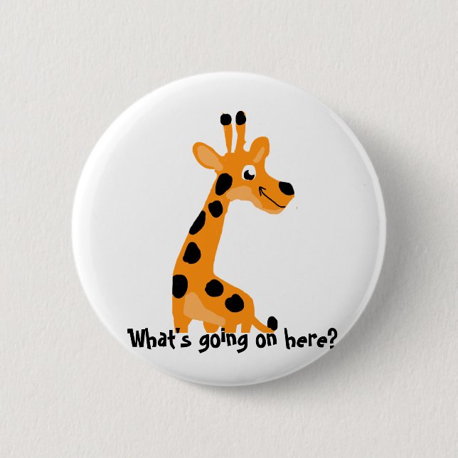 Rolig Giraff Knapp (Framsida)