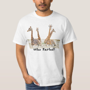 Rolig giraffbilde - Fyra giraffer som fjärtade? T Shirt