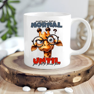 Rolig Giraffd Kaffemug Cuteness För Giraffälskare  Mugg