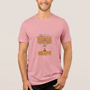Rolig Giraffdräkt Vektor T-Shirt Design_1