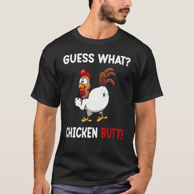 Rolig Gissa Vad Höns Knullar! T Shirt (Framsida)