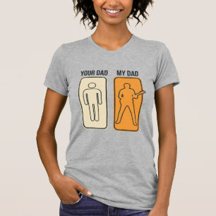 Rolig Gitarr Pappa Vintage Gravyr T-Shirt Design_1