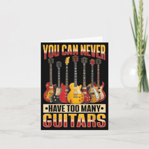 Rolig Gitarrmusik Du Kan Aldrig Ha För Många Gitar Kort