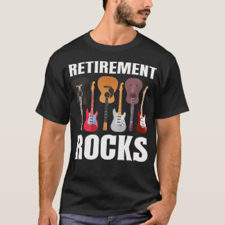 Rolig Gitarrsamlares Pension Fårser Gitarristen T Shirt