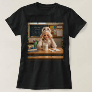 Rolig Gjorde Det Till Maj Lärare Tjejer Meme Sista T Shirt
