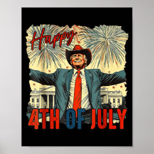 Rolig Glad 4:e Juli Självständighetsdag Poster
